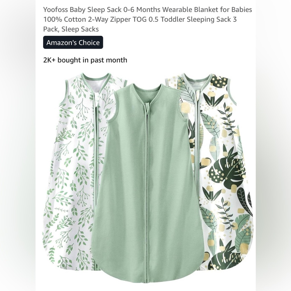 0-6 mo sleep sacks